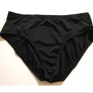 Lane Bryant 22W Black  Swim Brief Swimsuit Bottom